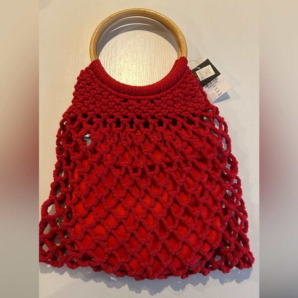 Red Crochet Bag